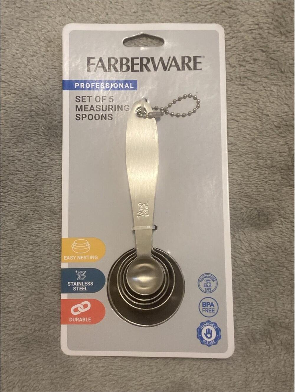 4 Pc Farberware Professional Stainless Steel Measuring Spoons
